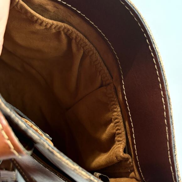 EUC Patricia Nash Purse Smooth Leather Venezia Crossbody Bag Boho Hippie Handbag - Picture 8 of 11